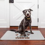 Personalised 1-3 Cute 3D Cartoon Dogs Durable Non-Slip Doormat with Name and Title Birthday Adoption Anniversary Gift for Dog Moms Pet Lovers