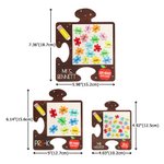 Magnete personalizzato per il frigorifero con puzzle di mele a forma di matita Compleanno Apprezzamento Regalo di ritorno a scuola per gli insegnanti