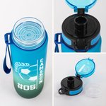 Personalized Tennis Badminton Ball 32 oz Motivational Sport Water Bottle with Time Marker and Name Birthday Gift for Sports Enthusiasts