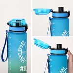 Personalized Tennis Badminton Ball 32 oz Motivational Sport Water Bottle with Time Marker and Name Birthday Gift for Sports Enthusiasts