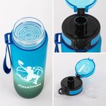 Personalized Basketball Football Sports 32 oz Motivational Sport Water Bottle with Time Marker and Name Game Day Birthday Gift for Ball Sports Lover