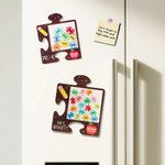 Magnete personalizzato per il frigorifero con puzzle di mele a forma di matita Compleanno Apprezzamento Regalo di ritorno a scuola per gli insegnanti