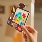 Magnete personalizzato per il frigorifero con puzzle di mele a forma di matita Compleanno Apprezzamento Regalo di ritorno a scuola per gli insegnanti