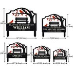 Personalized Cardinal Bird Theme Garden Stake with Text Name and Year Garden Decoration Memorial  Gift for Loss of Family Friends