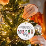 Personalizzato Infermiere Acrilico Vetro Ceramica Appeso Ornamento con Nome e Anno Decorazione Albero Regalo di Natale Apprezzamento per il Personale Medico