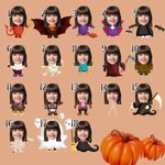 Personalized Halloween Theme 1-4 Face Photos Soft Skin-Friendly Pajama Pants Halloween Gift for Family Friends