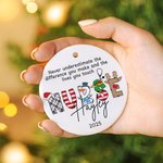 Personalizzato Infermiere Acrilico Vetro Ceramica Appeso Ornamento con Nome e Anno Decorazione Albero Regalo di Natale Apprezzamento per il Personale Medico