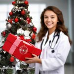 Personalizzato Infermiere Acrilico Vetro Ceramica Appeso Ornamento con Nome e Anno Decorazione Albero Regalo di Natale Apprezzamento per il Personale Medico