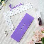 Personalised Multicolour Name Initial Acrylic Earring Holder with Base Earring Display Desktop Decor Birthday Holiday Gift for Women