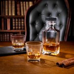 Personalised Engraved Initials Whiskey Decanter with Text and Date Birthday Anniversary Gift for Bartender Dad