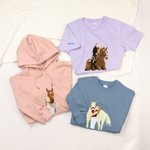 Personalised Embroidered Photo Design Multicolour T-shirt Sweatshirt Hoodie with Name Birthday Anniversary Gift for Horseback Riding Enthusiast