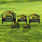 Personalized Cardinal Bird Theme Garden Stake with Text Name and Year Garden Decoration Memorial  Gift for Loss of Family Friends