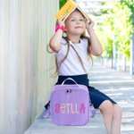 Personlig flerfarget prinsesseisolert matpose med navn til barn og jenter