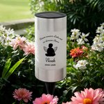 Personalisiertes Sternenkind Solar Grablicht Gartenlicht mit Silhouette Namen Text Grabschmuck Gartendeko Geschenk zum Gedenken an Geliebte Menschen