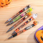 Spersonalizowane pióro kulkowe w kształcie dyni z imieniem i nazwiskiem na Halloween dla dzieci