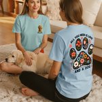 Personnalisé 1-3 Mignon 3D Cartoon Dogs T-shirt Sweatshirt avec Nom Anniversaire Adoption Cadeau pour Femmes Amoureux des Chiens