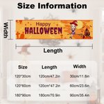 Spersonalizowany baner z postacią czarownicy z imieniem i tekstem Dekoracja na Halloween Upiorny prezent dla kobiet i przyjaciół