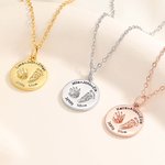 Gepersonaliseerde Baby Handafdruk Voetafdruk Ketting met Naam Geboorte Informatie Minimalistische Sieraden Verjaardag Verjaardag Cadeau voor Pasgeboren Baby Moeder
