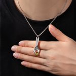 Personalizado Corazón Llave Urna Colgante Collar con Texto Grabado Cremación Joyería Memorial Simpatía Regalo por la Pérdida de Seres Queridos