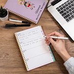 Cuaderno A5 con páginas de planificación semanal Personalizado Personaje de dibujos animados 2026 Planificador Nombre y título Cumpleaños Trabajo Aniversario Regalo para oficinistas