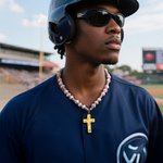 Personalized Baseball Softball Cross Beaded Necklace with Number Team Spirit Wear Game Day Birthday Gift for Kids Sports Fan
