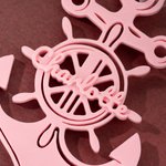 Rueda de barco personalizada Ancla náutica para colgar Adorno náutico con nombre Cumpleaños Regalo de viaje para entusiastas de la vela Amantes del océano Marineros