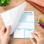 Gepersonaliseerd Multicolor Boekbespreking Notitieblok met 40/80 Pagina's Boekenclub Terug naar School Waardering Cadeau voor Leraren Studenten Boekenliefhebbers