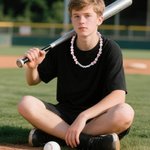 Personalised Baseball Softball Acrylic Beaded Necklace with Name Team Spirit Wear Game Day Birthday Gift for Teenagers Baseball Softball Players