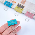 Set di clip per raccoglitori di carta personalizzati multicolore da 4 pezzi con titolo e cognome Regalo di apprezzamento per gli insegnanti per il ritorno a scuola