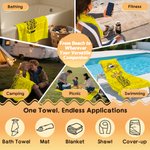 Personalised Cute Long-Tailed Marsupilami Oversized Beach Towel with Name Summer Holiday Pool Party Gift for Boys Girls | Callie × Marsupilami®