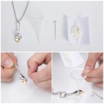 Personalizado Corazón Llave Urna Colgante Collar con Texto Grabado Cremación Joyería Memorial Simpatía Regalo por la Pérdida de Seres Queridos