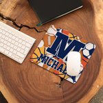 Tappetino per mouse personalizzato a strisce mimetiche con iniziali del numero e nome Regalo per giovani per uso quotidiano