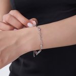 Personalizado 1-4 Familia Piedras de nacimiento y nombres Pulsera Minimalista Joyería Cumpleaños Día de la Madre Regalo de Navidad para las mujeres
