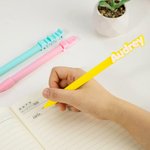 Personalised 3D Printed Multiple Fonts Name Pen 3 Pcs Back to School Gift for Kid Student Teacher