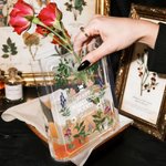 Personlig Herb Skull Klar Akryl Bokvas med Namn Bokhylla Rum Dekor Halloween Party Present för Vänner Bokälskare