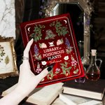 Personlig Herb Skull Klar Akryl Bokvas med Namn Bokhylla Rum Dekor Halloween Party Present för Vänner Bokälskare