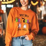Personalisierte Mom's Boo Crew 1-8 Cute Ghosts Multicolor T-shirt Sweatshirt Hoodie mit Namen Halloween Geschenk für Familie Freunde