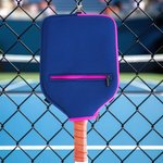 Personalisierte Pickleball Paddel Abdeckung und Drawstring Pouch Set mit Emborderied Text Game Day Geburtstagsgeschenk für Pickleball Spieler