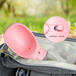 Personnalisé Cartoon 3D Dog Cat Design Pet Water Bottle with Drinking Feeder and Name Pet Outdoor Supplies Birthday Gift for Pet Owners