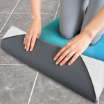 Personlig akvarell Lotusblomst Superabsorberende yogahåndkle Matte med navn og nettinglomme Sportsutstyr Bursdagsgave til kvinne