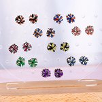 Personalised Wooden 3 Colours Pom Pom Sterling Silver Stud Earrings Back to School Game Day Team Gift for Cheerleaders