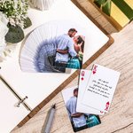 Gepersonaliseerd Gastenboek voor de Bruiloft Alternatief  Foto Pokerkaarten met Markeerstiften Bruiloftsgeschenken