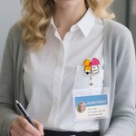 Personlig Glitter Teacher Retractable Badge Reel med titel Efternamn och Clip Tillbaka till skolan Lärarens dag Uppskattning Present för lärare Utbildare