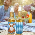 Gepersonaliseerde traditionele kostuums Geïsoleerde 12oz - 16oz Bier Can Cooler Sleeve met naam Oktoberfest Decoratie Barbeque Party Gift voor familie