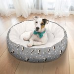 Personalisierte Paws Bones Katze Hund Gesicht Foto rutschfest weiches Haustier Bett mit Namen Geburtstag Adoption Tag Geschenk für Tierbesitzer