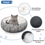 Personalisierte Paws Bones Katze Hund Gesicht Foto rutschfest weiches Haustier Bett mit Namen Geburtstag Adoption Tag Geschenk für Tierbesitzer