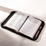 Personalized Danish Flower Bible Verses PU Leather Book Cover with Name Birthday Anniversary Gift for Christian Women