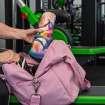 Personlig akvarell Lotusblomst Superabsorberende yogahåndkle Matte med navn og nettinglomme Sportsutstyr Bursdagsgave til kvinne