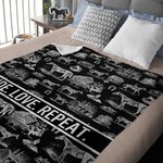 Personlig Western Horse Soft Throw Blanket med tekst Hjemmedekorasjon Bursdag Jubileum Rytterkonkurranse Gave til hesteelsker