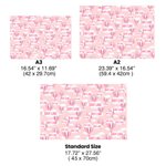 Personalized Hot Air Balloon Clouds Wrapping Paper with Name Set of 3 Gender Reveal Party Baby Shower Birthday Favor Packing for Newborn New Parents